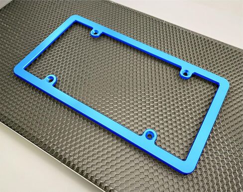 All States-Compatible, American-Made, Premium Quality, Extra Durable Billet Aluminum Machined CAR License Plate Frame - Anodized Black in Saudi Arabia