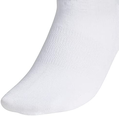 جوارب Adidas Superlite No Show للسيدات (عبوة من 6) (مقاس الجورب النسائي (5-10)، أبيض/أسود/5143932A) in Saudi Arabia