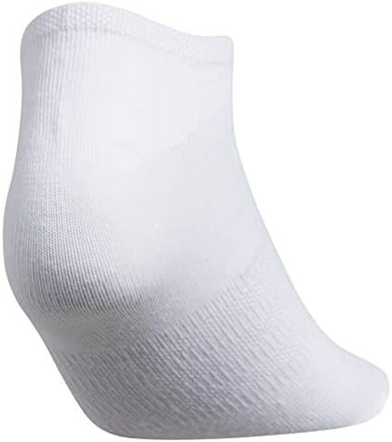 جوارب Adidas Superlite No Show للسيدات (عبوة من 6) (مقاس الجورب النسائي (5-10)، أبيض/أسود/5143932A) in Saudi Arabia