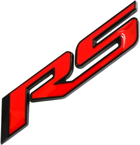 1pc بديل لـ Chevy RS Trunk Lid Lid Lid Lid Marker 3D Emblem Badge (Red Black) in Kuwait