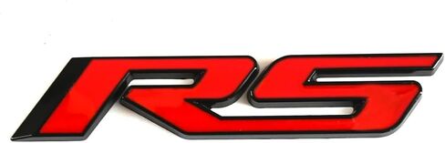 1PC Replacement for Chevy RS Rear Trunk Lid Nameplate Logo Marker 3D Emblem Badge (Black Red) in Saudi Arabia