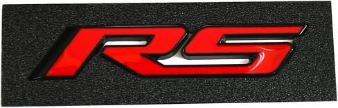 1PC Replacement for Chevy RS Rear Trunk Lid Nameplate Logo Marker 3D Emblem Badge (Black Red) in Saudi Arabia