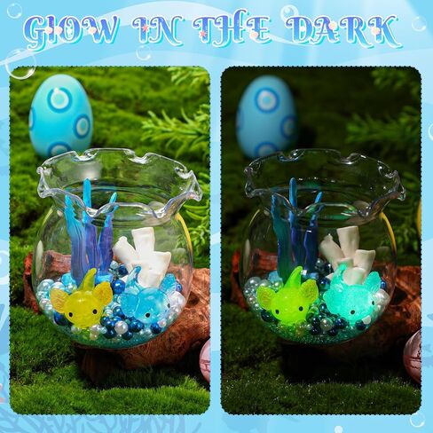 Leitee mini axolotl أشكال Toy DIY Axolotl Tank Landscape Craft Resin Coral Tank Gift لغرفة النوم غرفة المعيشة مجموعة الأزياء الهدايا حفلة عيد ميلاد (مرجان لطيف ، وردي) in Kuwait