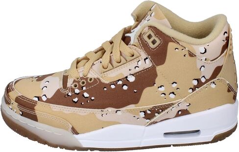 Air Jordan 3 Retro Tex Desert Camo Women’s Shoes (HM4301-200 ، Darf Driftwood/Hemp/Velvet Brown/Sail) Size 8 in Kuwait