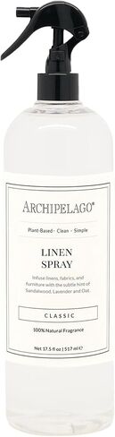 Archipelago Botanicals Charcoal Rose Linen Spray - Fabric & Room Groom With Black Baccara Rose & Charcoal - Odor Eliminator for Room ، تنجيد وملابس - 17.5 أوقية in Kuwait