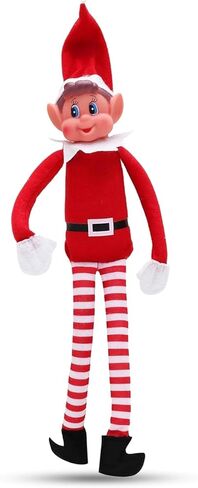 مجموعة قزم كيبيك المشاغب - شخصيات عيد الميلاد الفتاة ، جسم سانتا الصغير المستوحى من سانتا ، جسم ناعم ، وجوه الفينيل ، 12 بوصة ، زوجين in Kuwait