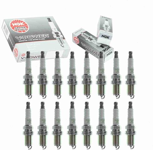 16 pc NGK V-Power Spark Plugs compatible with Mercedes-Benz S500 5.0L V8 2000-2006 in Saudi Arabia