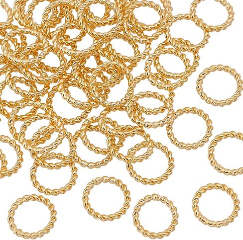 PH PandaHall 24K Gold Plated Closed Jump Ring, 60pcs 8mm Linking Ring Soldered Brass Jump Ring 18 Guage O Rings Connectors Earring Necklace Bracelet Dangles Jewelry Making, Silver in Kuwait