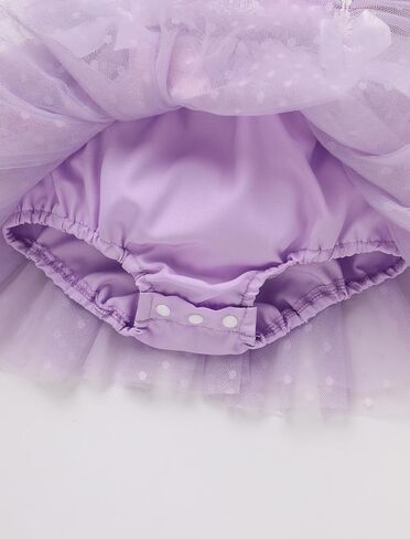 AWIBMK Baby Girl 1st Birthday Outfit Cake Smash Ruffle Sleeve V-back Embroidery Flower Boho Lace Tulle Tutu Romper Dress in Saudi Arabia