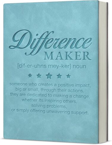 Never Underestimate the Difference You Made Notebook Employee Appreciation Gifts Leather Journal Writing Thank You Gifts for Coworkers Colleagues Boss in Saudi Arabia