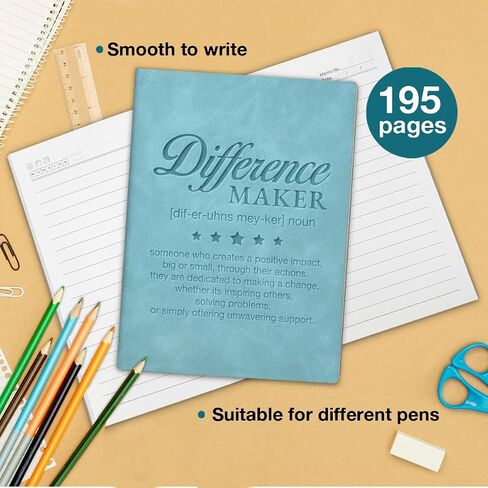 Never Underestimate the Difference You Made Notebook Employee Appreciation Gifts Leather Journal Writing Thank You Gifts for Coworkers Colleagues Boss in Saudi Arabia