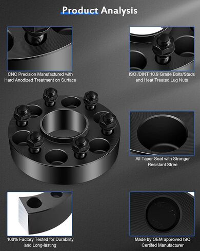 ECCPP 4PCS 6x120mm إلى 6x120mm فواصل العجلة Hubcentric 1.5 بوصة 6 Lug 14x1.5 ترصيع مناسبة لعام 2019-2022 ل Chevrolet Blazer 2015-2022 لشيفروليه كولورادو | 2018-2022 لشيفروليه ترافيرس in Saudi Arabia