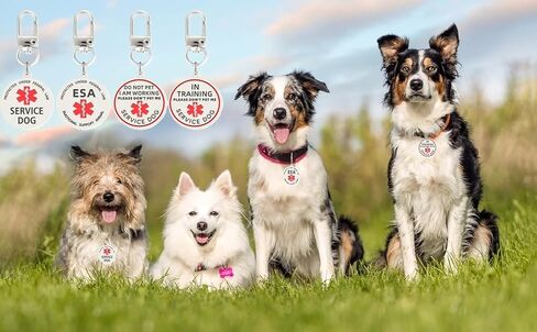 Do Not Pet Tag Service Id Dog Tag for Hook and Loop Patches Vest or Harnesses or Collar (Small- 0.98 inch) in Saudi Arabia