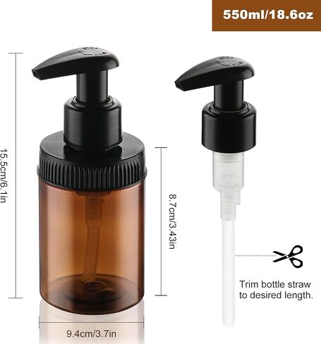 موزع زجاجة مضخة Cosywell 4oz/120ml 4 زجاجات غسول البلاستيك زجاجات واسعة الفم جرة حاويات دش الحمام الفارغة لغسل مكيف الشامبو (واضح) in Kuwait