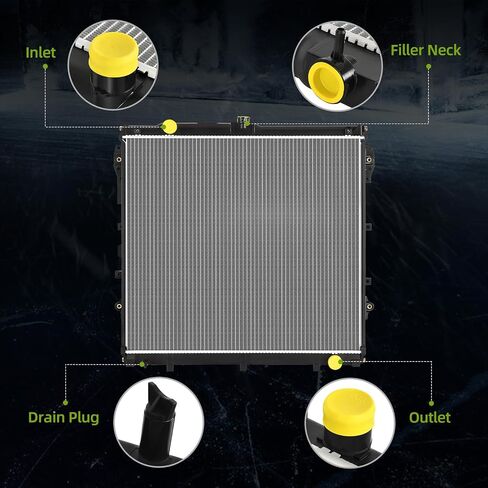 AUTOSAVER88 Radiator Compatible with 2016 2017 2018 2019 2020 2021 Tacoma 2.7L 3.5L V6 L4 in Kuwait