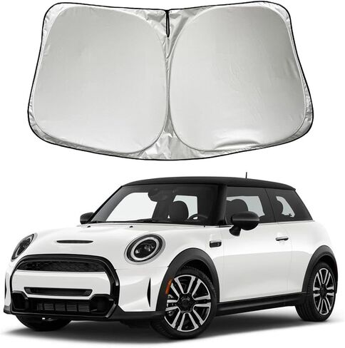 Car Windshield Sun Shade Sunshade Compatible with Mini Cooper Cooper S Hardtop 4 Door (Not for Countryman) 2025 2024 2023 2022 2021 2015-2020 Accessories, Car Front Window Sun Shield in Saudi Arabia