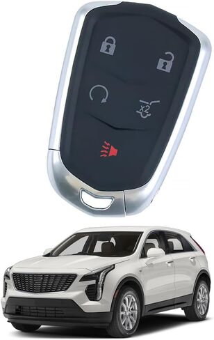 Key Fob Keyless Entry Compatible with Cadillac XT4 XT5 XT6 2020-2023 Smart Remote Control FCC ID: HYQ2ES P/N:13522879 5 Button 433MHz in Saudi Arabia