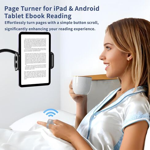 Tiktok Scrolling Ring, Page Turner for iPad & Android Tablet Ebook Reading, Bluetooth Connected, Remote Control for iPhone Series, iPad, Android Phone, and More in Saudi Arabia