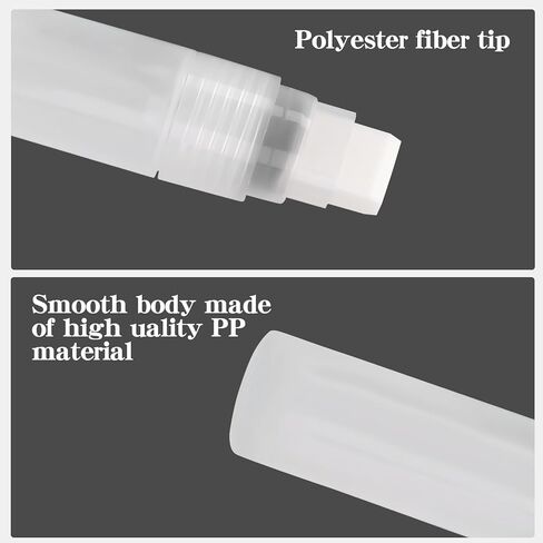 Empty Markers for Acrylic Permanent Paint, Marker Ink, Liquid Inks, Set of 2 Refillable Paint Markers 0.5mm Extra-Fine Tip in Saudi Arabia