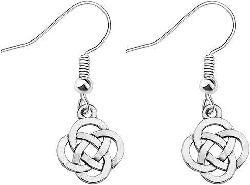 AKTAP Celtic Knot Earrings for Women Irish Lucky Flower Drop Dangle Jewelry in Saudi Arabia
