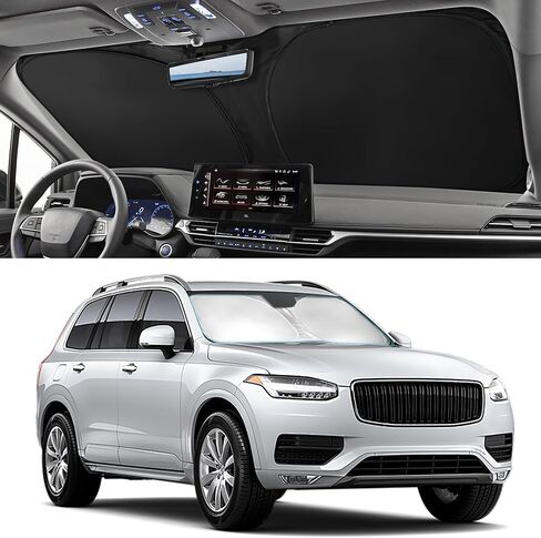 سيارة الزجاج الأمامي للسيارة الشمس الظل Sunshade متوافق مع Mazda CX90 CX-90 2026 2025 2024 SUV PHEV إكسسوارات ، طيار للسيارة الأمامية شمس شيل. in Saudi Arabia