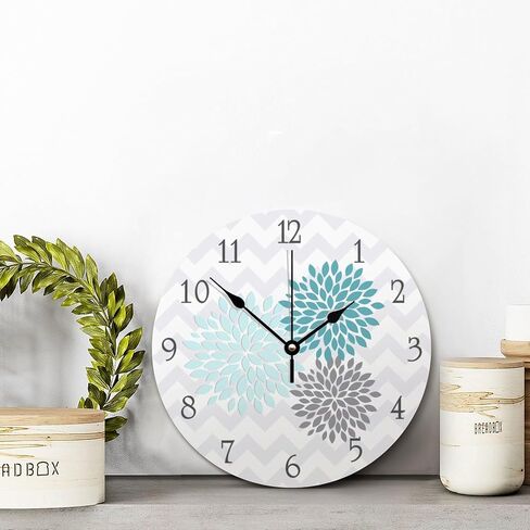 ArogGeld Native American Dreamcatcher Clock Boho Indian Talisman Wall Personalized 10 Inch Battery Operated Decor Silent Non-Ticking Wooden Wood Clocks for The Kitchen Bedroom Office, in Kuwait