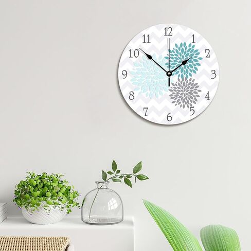 ArogGeld Native American Dreamcatcher Clock Boho Indian Talisman Wall Personalized 10 Inch Battery Operated Decor Silent Non-Ticking Wooden Wood Clocks for The Kitchen Bedroom Office, in Kuwait