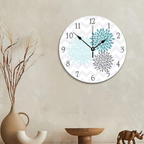 ArogGeld Native American Dreamcatcher Clock Boho Indian Talisman Wall Personalized 10 Inch Battery Operated Decor Silent Non-Ticking Wooden Wood Clocks for The Kitchen Bedroom Office, in Kuwait