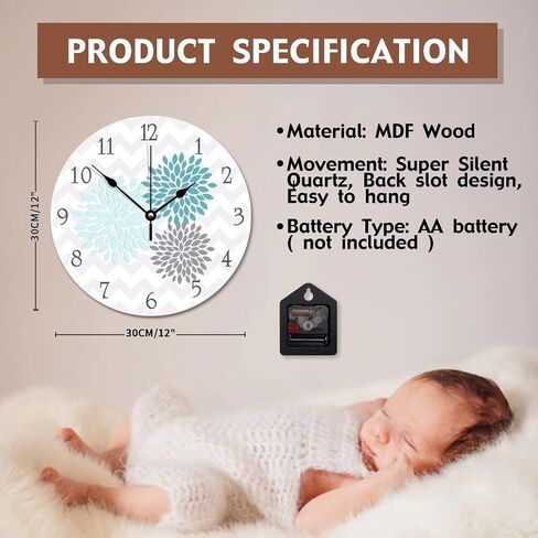 ArogGeld Native American Dreamcatcher Clock Boho Indian Talisman Wall Personalized 10 Inch Battery Operated Decor Silent Non-Ticking Wooden Wood Clocks for The Kitchen Bedroom Office, in Kuwait