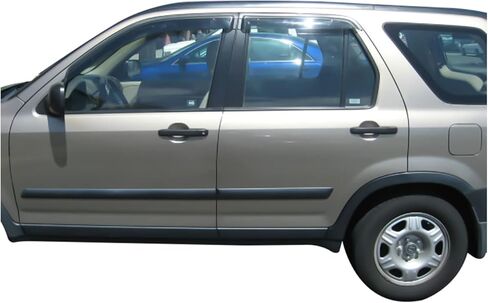 FREEMOTOR802 Window Deflectors Compatible with 2002-2006 Honda CRV 4-Door | Slim Style Tape-on Mount Rain Guards Side Window Visors Wind Deflectors Vent Visors Smoke Tinted Acrylic 4-Piece in Saudi Arabia