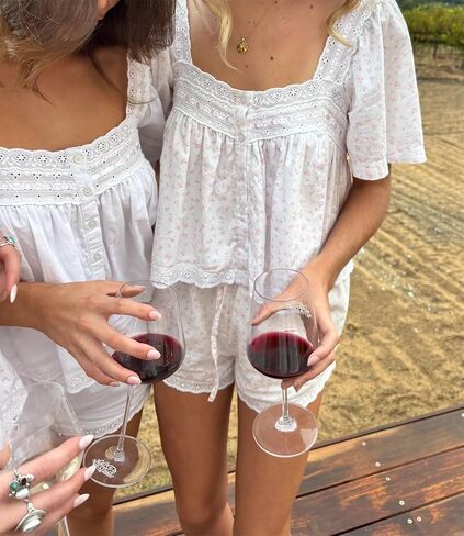 النساء الدانتيل القميص قميص كارديجان قصير زر أسفل الكشكش بلوزة الصيف بوهو قمم y2k الخروج من قمم in Kuwait