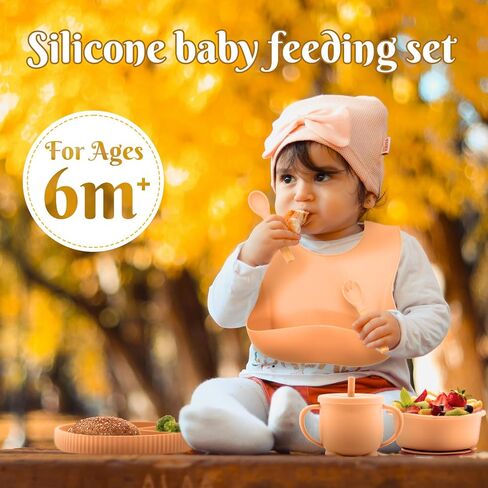 مجموعة تغذية الأطفال السيليكون 10 أجهزة كمبيوتر ، لوازم الفطام LED LED ، وتغذية الطفل Eatincsupplies مجموعة BPA خالية ، والأساسيات الطفل للوثيقة الولادة الأزرق in Kuwait