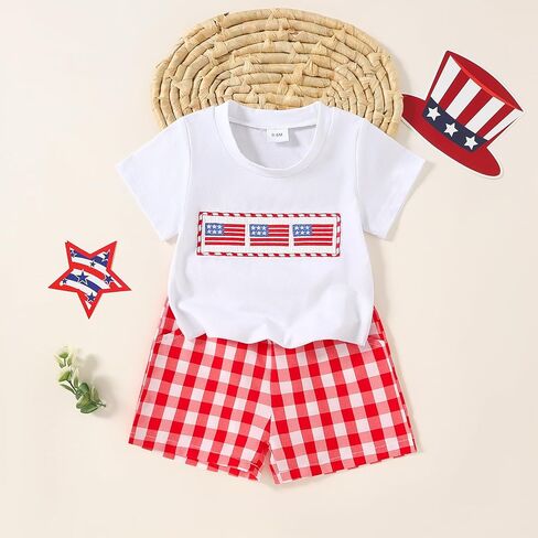 Yvowming Toddler Baby Boy Clothes Kids Summer Truck Print T Shirt Short Set with Pockets 0-4T in Kuwait