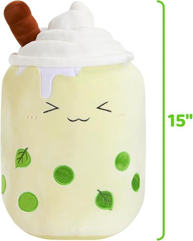 athoinsu تضيء العنب حليبي شاي وسادة 15 '' kawaii حشو لعبة الحيوان مع أضواء LED عيد ميلاد عطلة عيد الحب الهدايا للأطفال ، الفتيات ، الأولاد in Kuwait