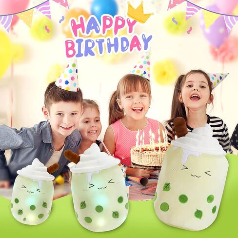 athoinsu تضيء العنب حليبي شاي وسادة 15 '' kawaii حشو لعبة الحيوان مع أضواء LED عيد ميلاد عطلة عيد الحب الهدايا للأطفال ، الفتيات ، الأولاد in Kuwait