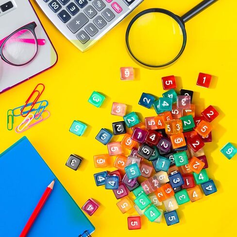 Poen 40 PCS Polyhedral Dice 16mm number set D6 Dice dice اثنين in Kuwait