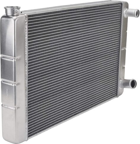 Speedway Motors مقاس 26 بوصة مرور مزدوج سباق الألومنيوم ، S/B Chevy ، فرن من أجل المتانة ، الأداء المتفوق ، التصميم المزدوج مع 2.25 "جوهر ، فعال 1" أنابيب الألومنيوم in Kuwait