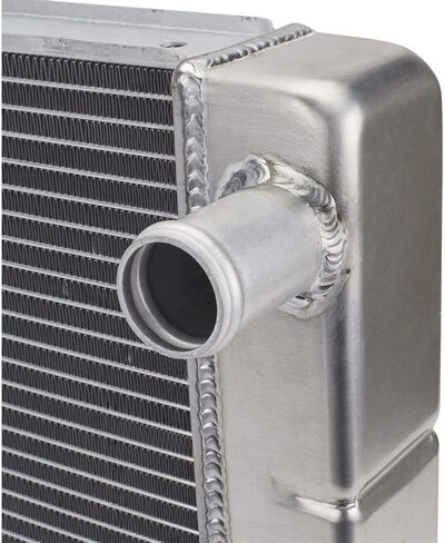 Speedway Motors مقاس 26 بوصة مرور مزدوج سباق الألومنيوم ، S/B Chevy ، فرن من أجل المتانة ، الأداء المتفوق ، التصميم المزدوج مع 2.25 "جوهر ، فعال 1" أنابيب الألومنيوم in Kuwait