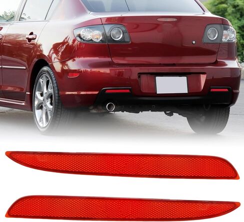 1 زوج BFF4 51 5L0AF مصباح عاكس الوفير الخلفي ، استبدال Mazda 3 2008 2008 2010 2011 2012 ، يحل محل BFF4 51 5M0AF in Saudi Arabia