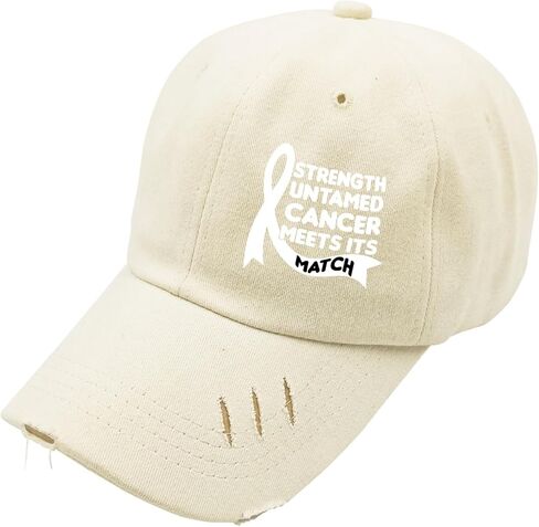القوة غير المرغوب فيها ، تلتقي بسرطانها في مباريات العالم للسرطان للرجال غسلها قبعات البيسبول المتعثرة العصرية قبعات أبي مغسولة القطن in Kuwait