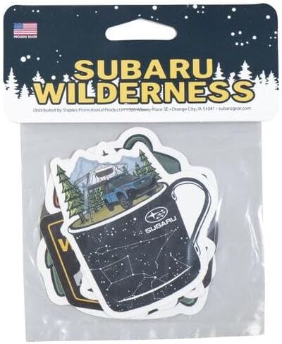 Subaru Wilderness Logo Sticker 5 PCS Pack Set Forester Outback Crosstrek WRX Legacy Brz Solterra Crosstrek Ascent in Saudi Arabia