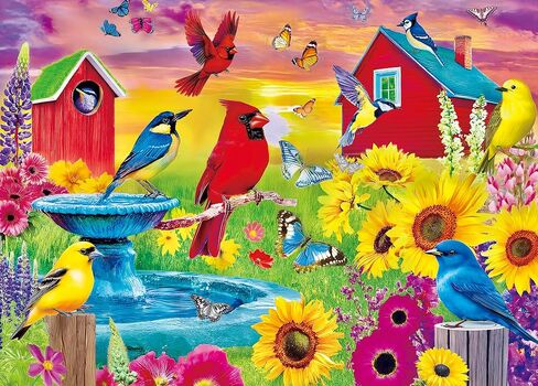 Large Piece 300 Piece Puzzle for Adults Seniors and Kids - Camping by The Lake in Saudi Arabia