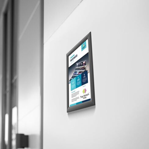 Snap Frames 18 x 24, Aluminum Frame, Wall Mount, 1" Profile, Anodized Silver Finish, Great for Posters, Photos, Signage, Stylish Look for Offices, Retail, or Homes - Pack of 1 in Saudi Arabia