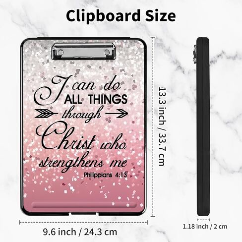Clipboard with Storage, Open Nursing Clipboards Foldable Storage, Heavy Duty Clipboards with Low Profile Clip, Coaches clipboards for Work, Office School Supplies, Purple Butterfly in Saudi Arabia
