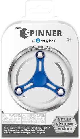 Antsy Labs Fidget Spinner, LED Series, Sensory Fidget Toys for Kids & Adults, Designed for Anxiety and Stress Relief, Party Favors, Birthday Goody Bag, or Stocking Stuffers, Pocket Sized, White in Saudi Arabia
