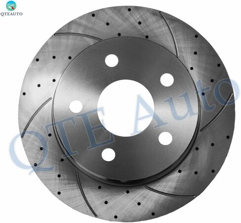 PM Auto Set of 4 Front Drilled Slotted Disc Brake Rotors-Wheel Hub Bearing Assembly For 2012-2018 Ram 1500 in Saudi Arabia