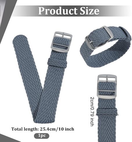 OLYCRAFT Nylon Watch Band Replacement Watch Band One-Piece Braided Watchband for Men Women Watches Strap Bands Replacement in Saudi Arabia