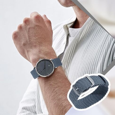 OLYCRAFT Nylon Watch Band Replacement Watch Band One-Piece Braided Watchband for Men Women Watches Strap Bands Replacement in Saudi Arabia