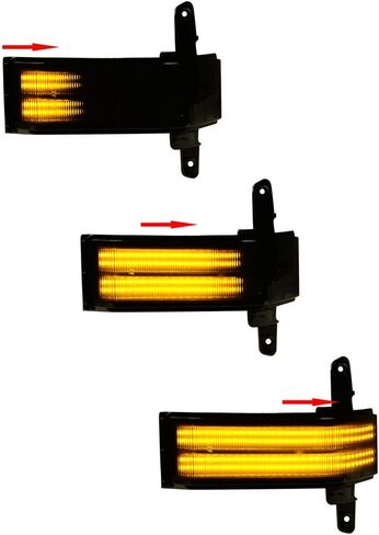 Astra Depot 2X Dynamic Amber LED Towing Side Mirror Turn Signal Light DRL Parking Lamp Compatible For Chevrolet Silverado 1500 2500HD 3500HD GMC Sierra 1500 2500HD 3500HD 2015-2018, Smoke Lens in Saudi Arabia