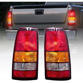 VEVOR Tail Light Assembly Compatible with 1999-2006 Chevy Silverado 1500 2500 3500, 1999-2003 GMC Sierra 1500 2500 1500/2500 HD, 2PCS Left & Right Side Taillights Rear Brake Lamps Without Bulbs in Saudi Arabia